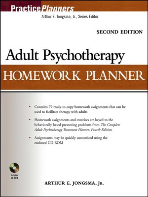 cover image of Adult Psychotherapy Homework Planner